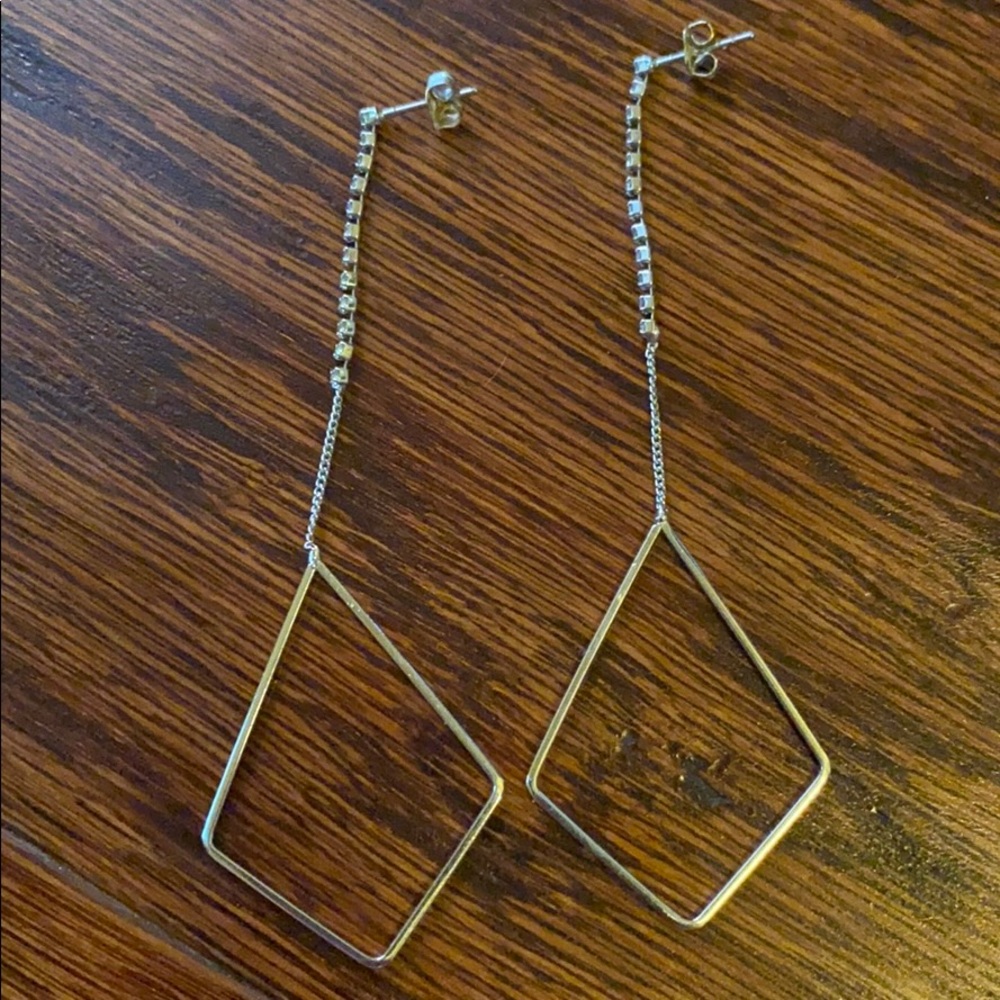 silver earrings
